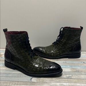 Giovanni Stock Corbin Leather Boots